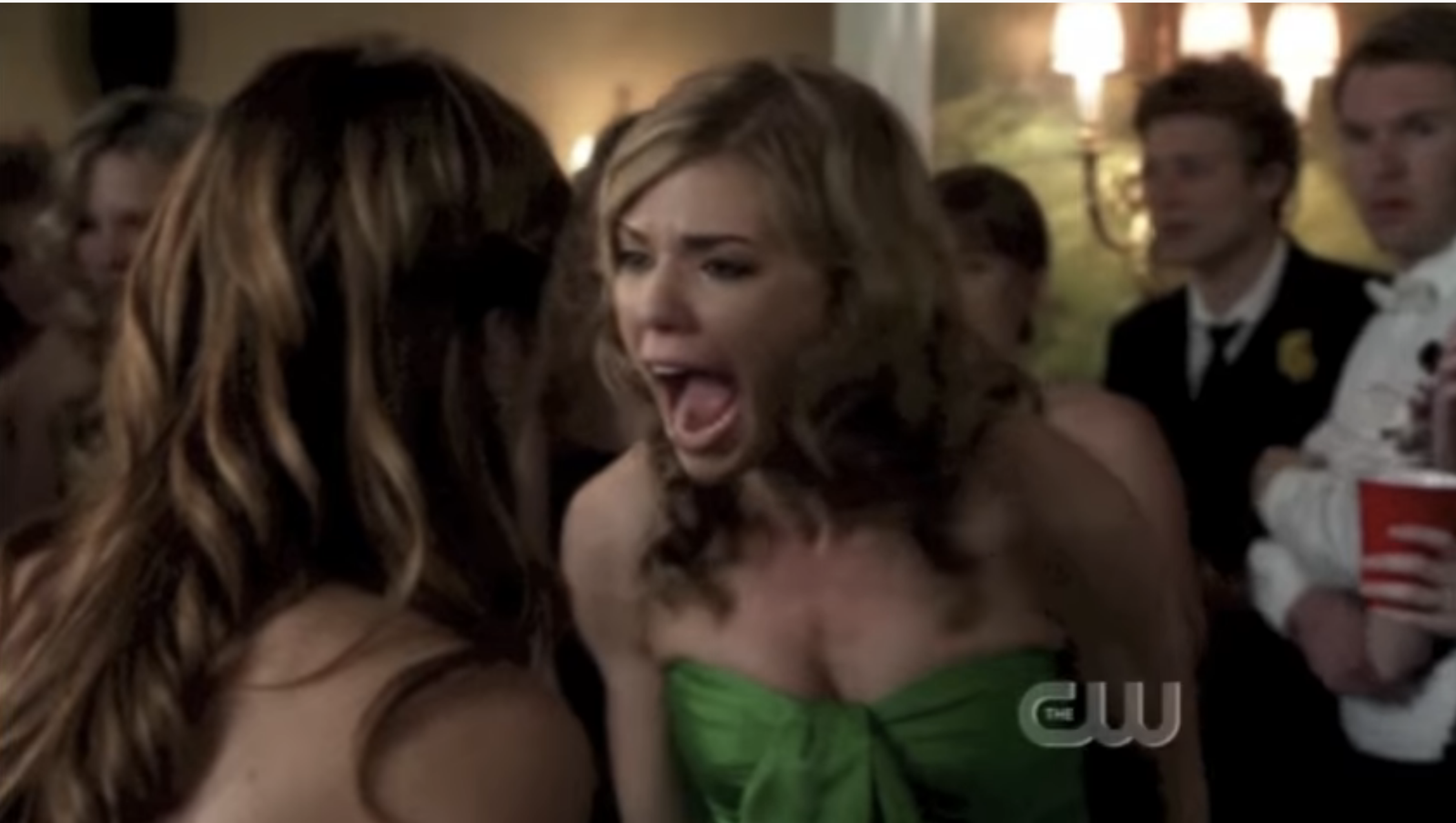 Two girls yelling at each other in &quot;90210&quot;