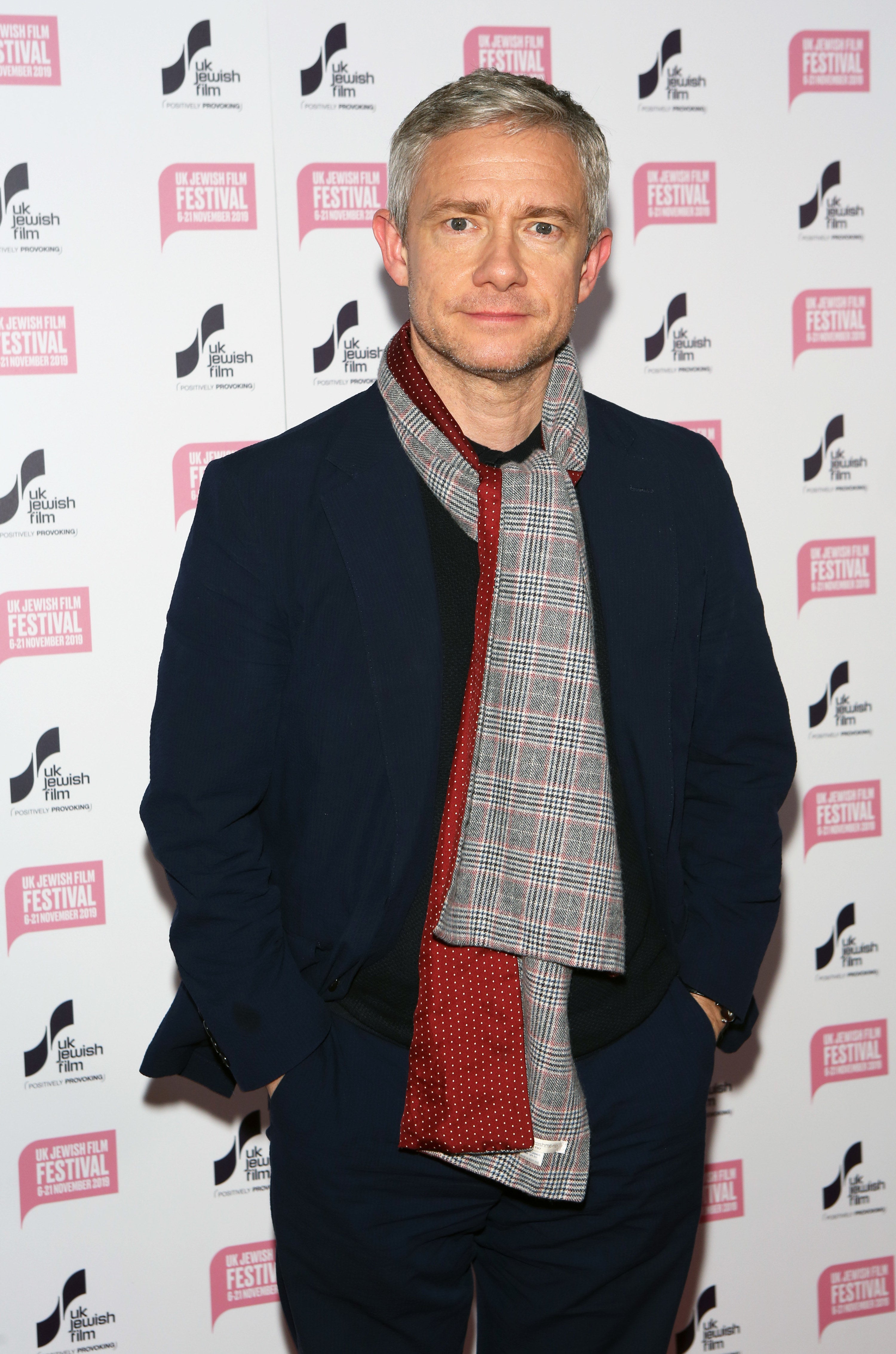 A closeup of Martin at an event