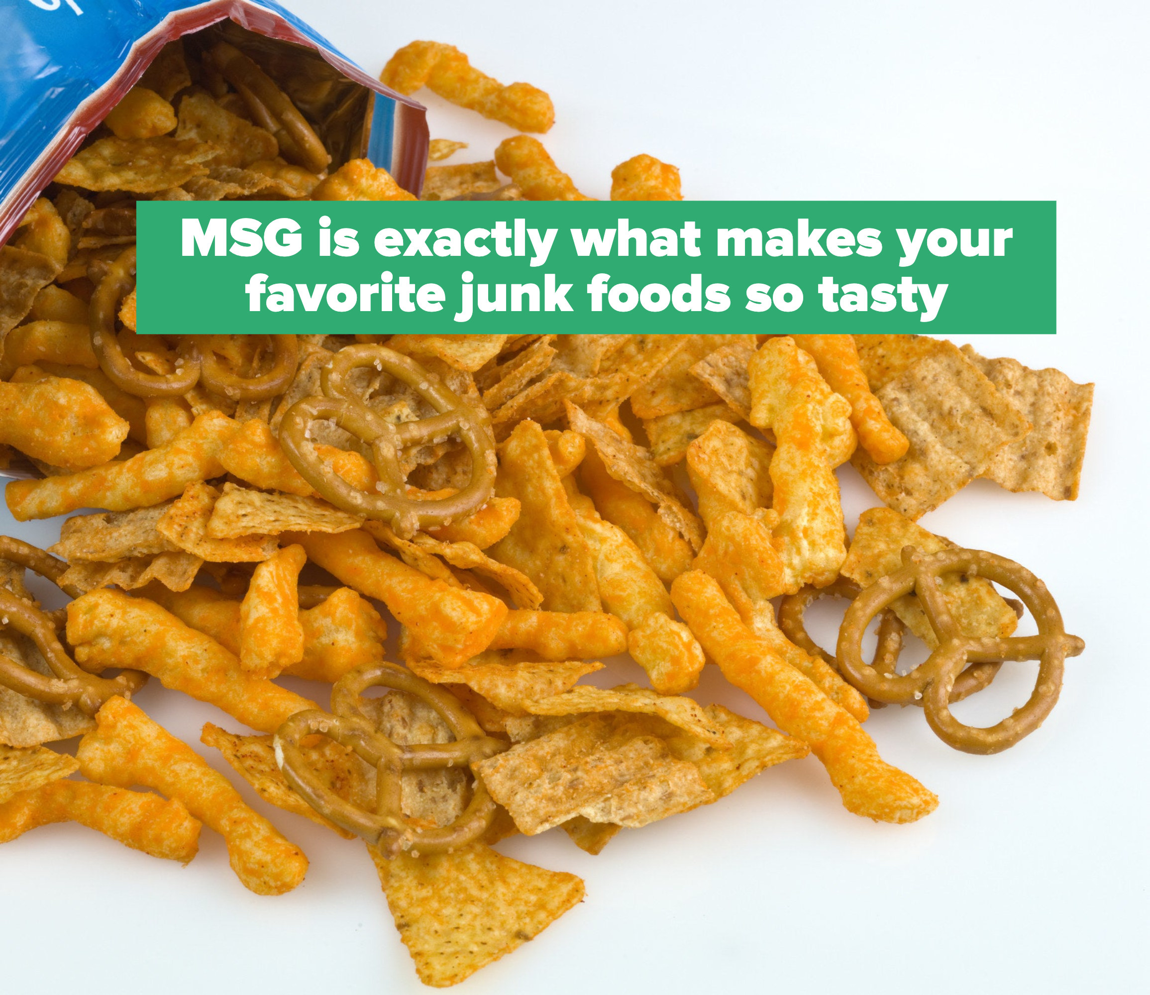 A bag of party snack mix.