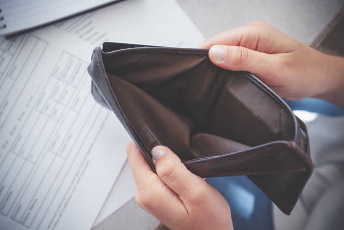 An empty wallet
