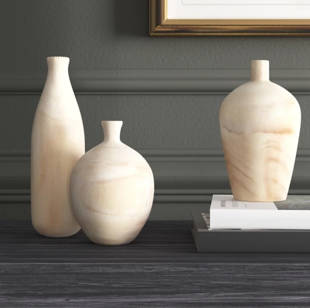 the three piece vase set