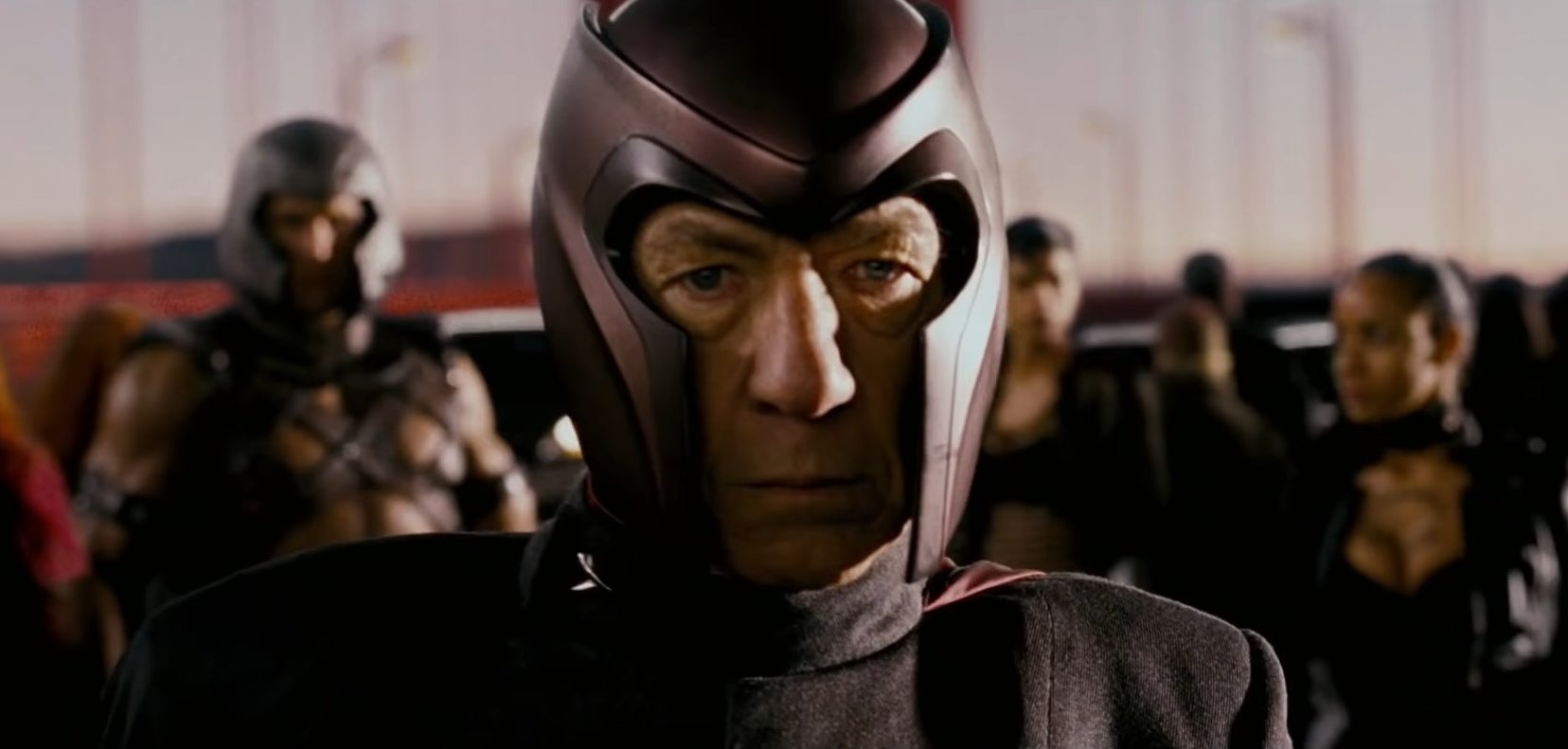 Magneto with the Brotherhood of Mutants on the Golden Gate Bridge in &quot;X-Men: The Last Stand&quot;