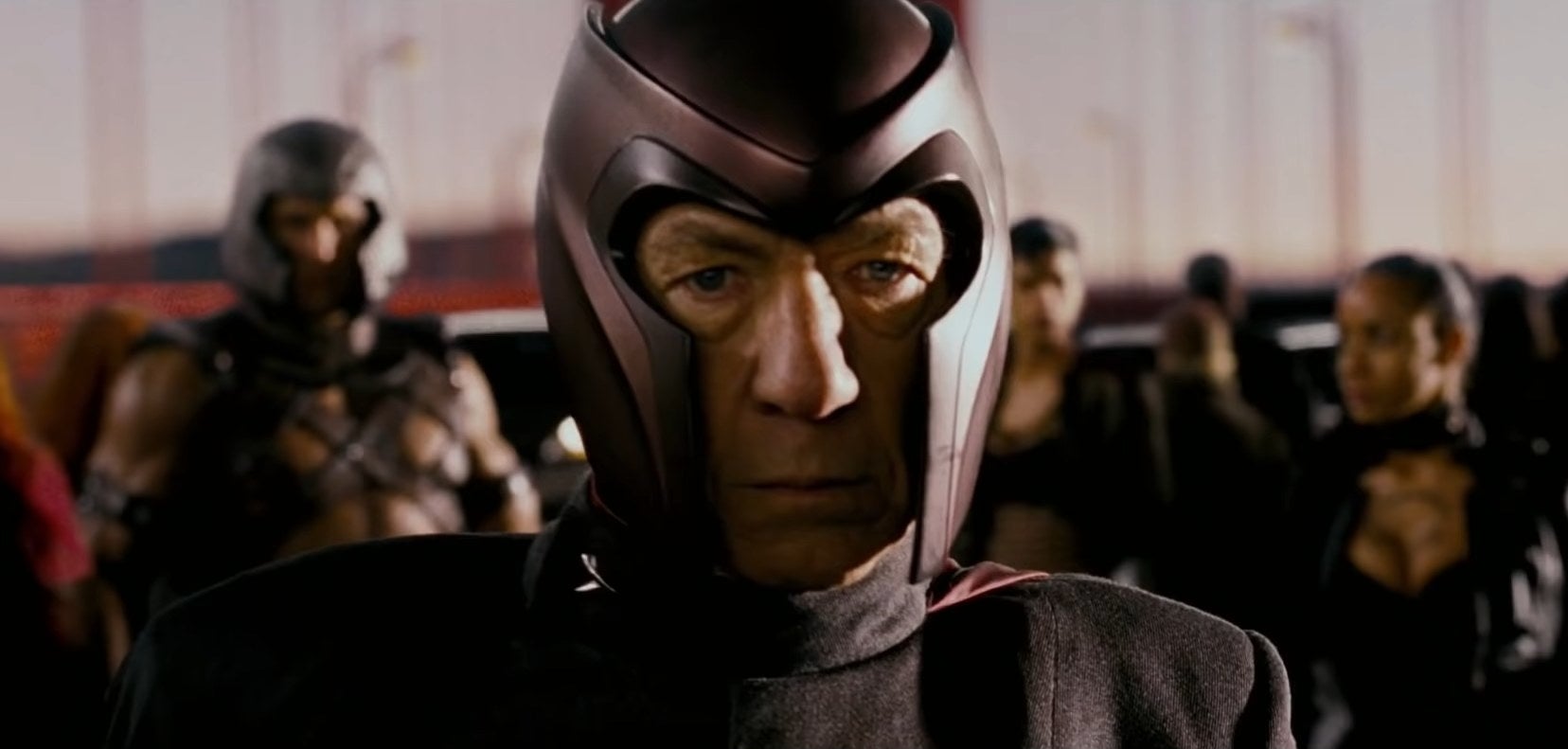 Magneto with the Brotherhood of Mutants on the Golden Gate Bridge in &quot;X-Men: The Last Stand&quot;