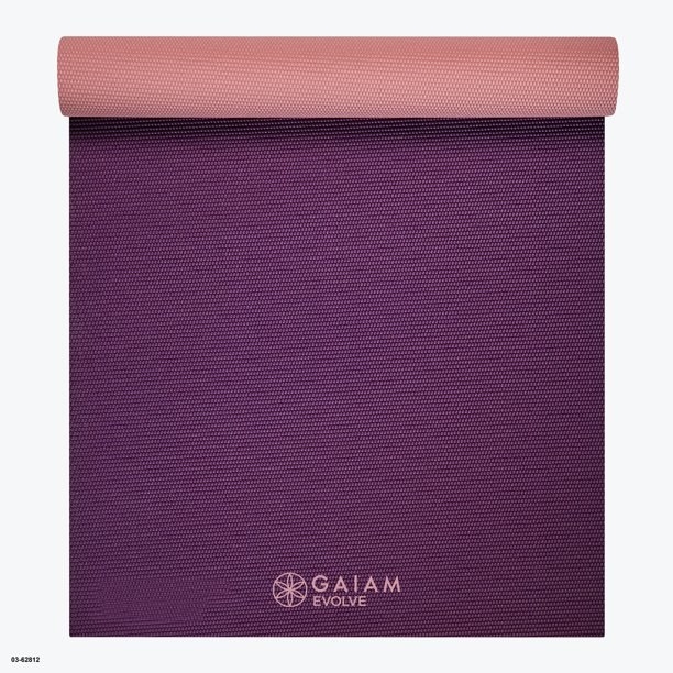 The purple and pink reversible mat
