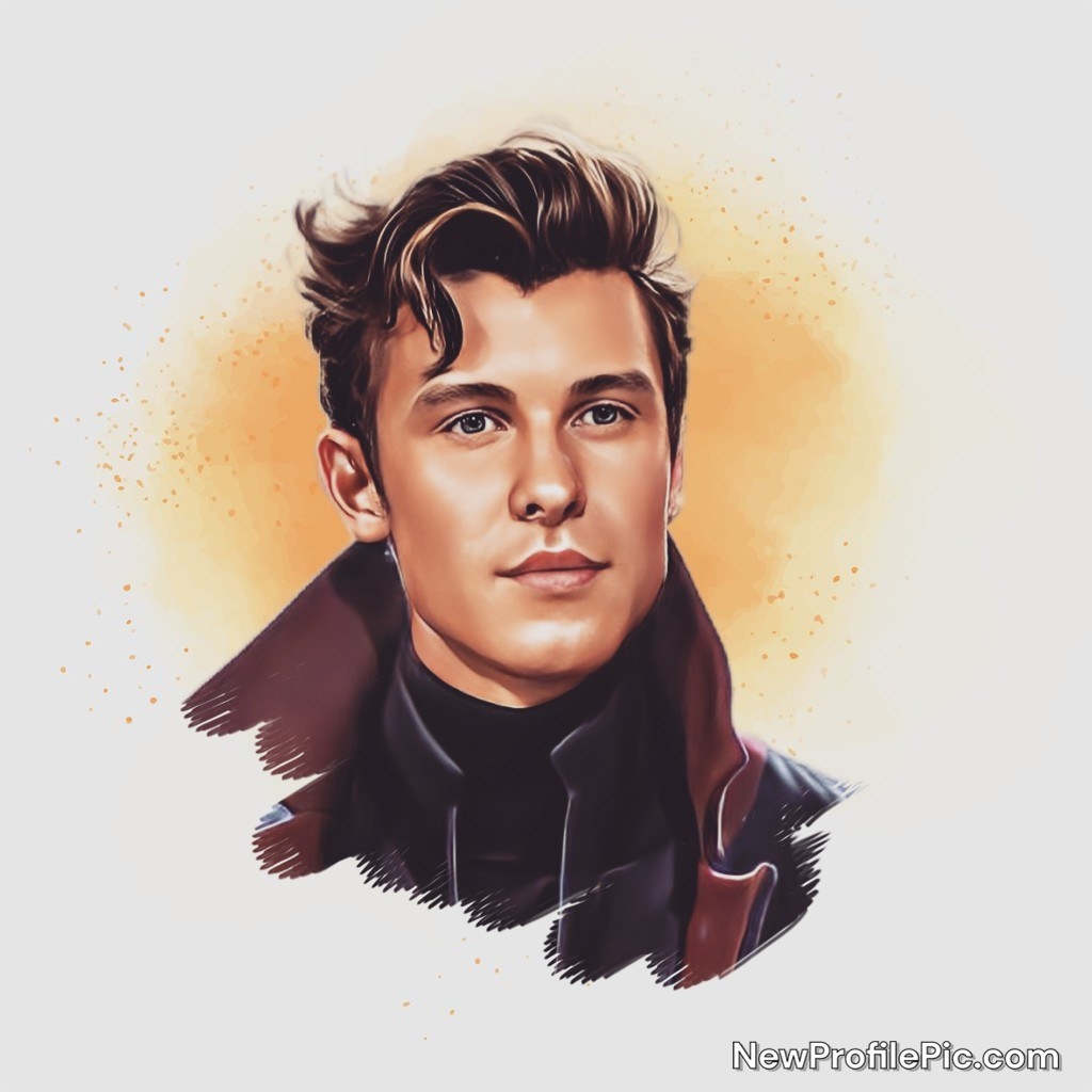 A cartoon version of Shawn pulled from the previous photo