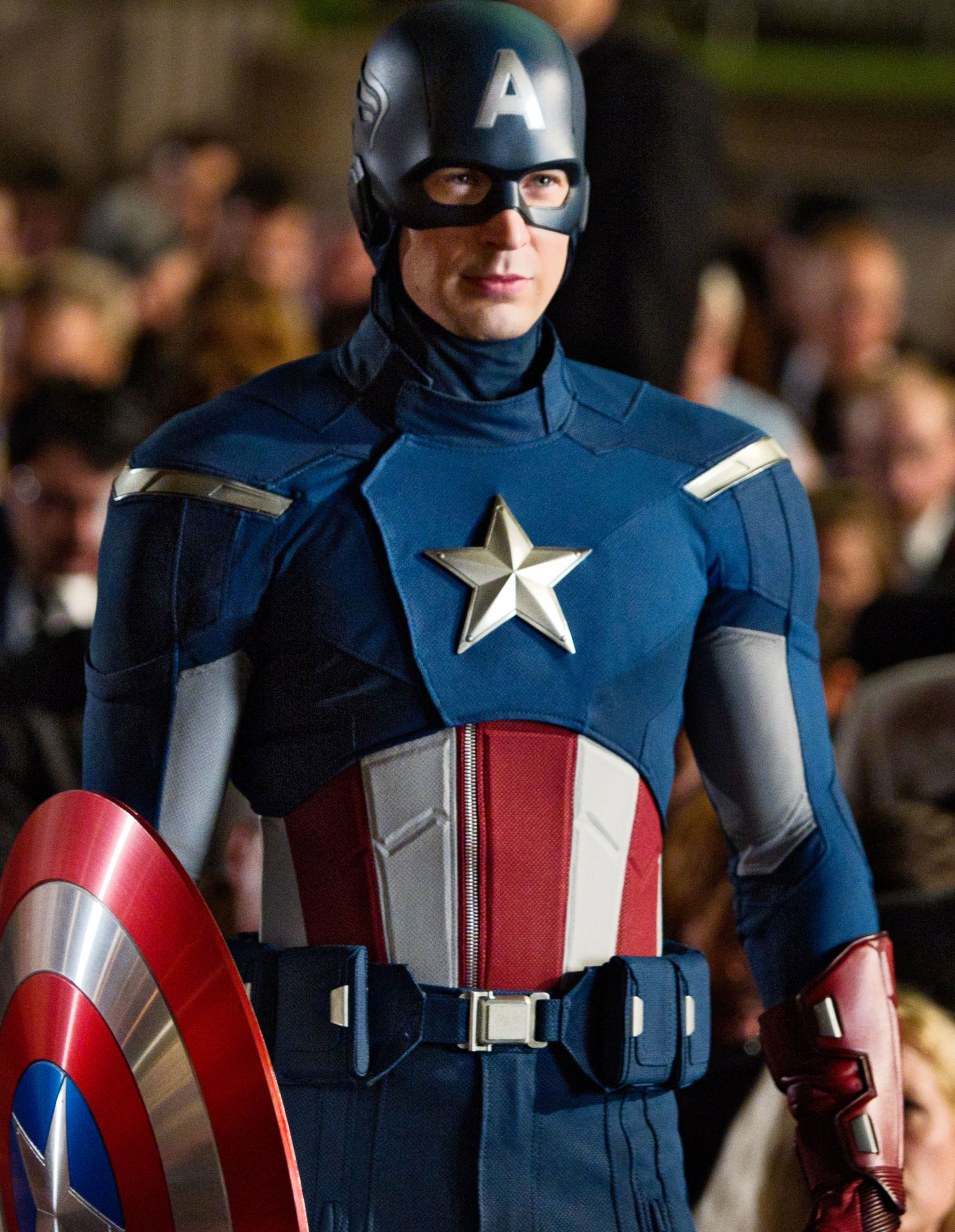 Evans as Captain America