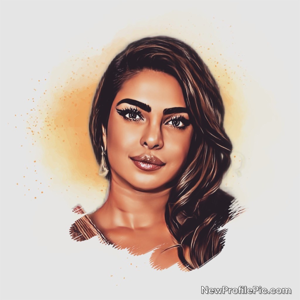 A cartoon version of Priyanka pulled from the previous photo