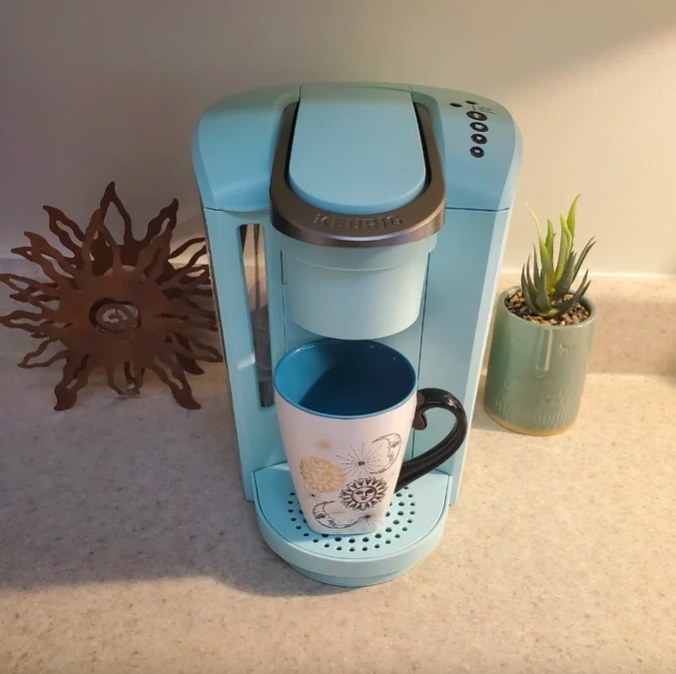 reviewer image of the blue keurig