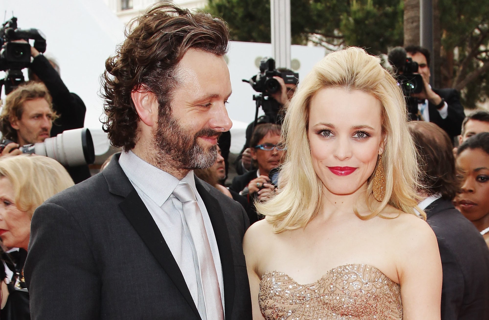 Rachel McAdams and Michael Sheen at the &quot;Sleeping Beauty&quot; premiere during the 64th Annual Cannes Film Festival