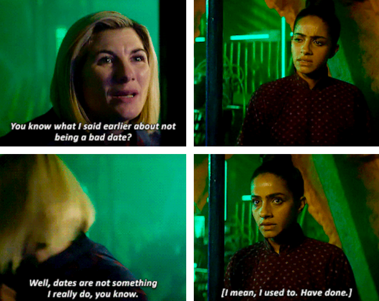the doctor explaining that she doesn't usually go on dates