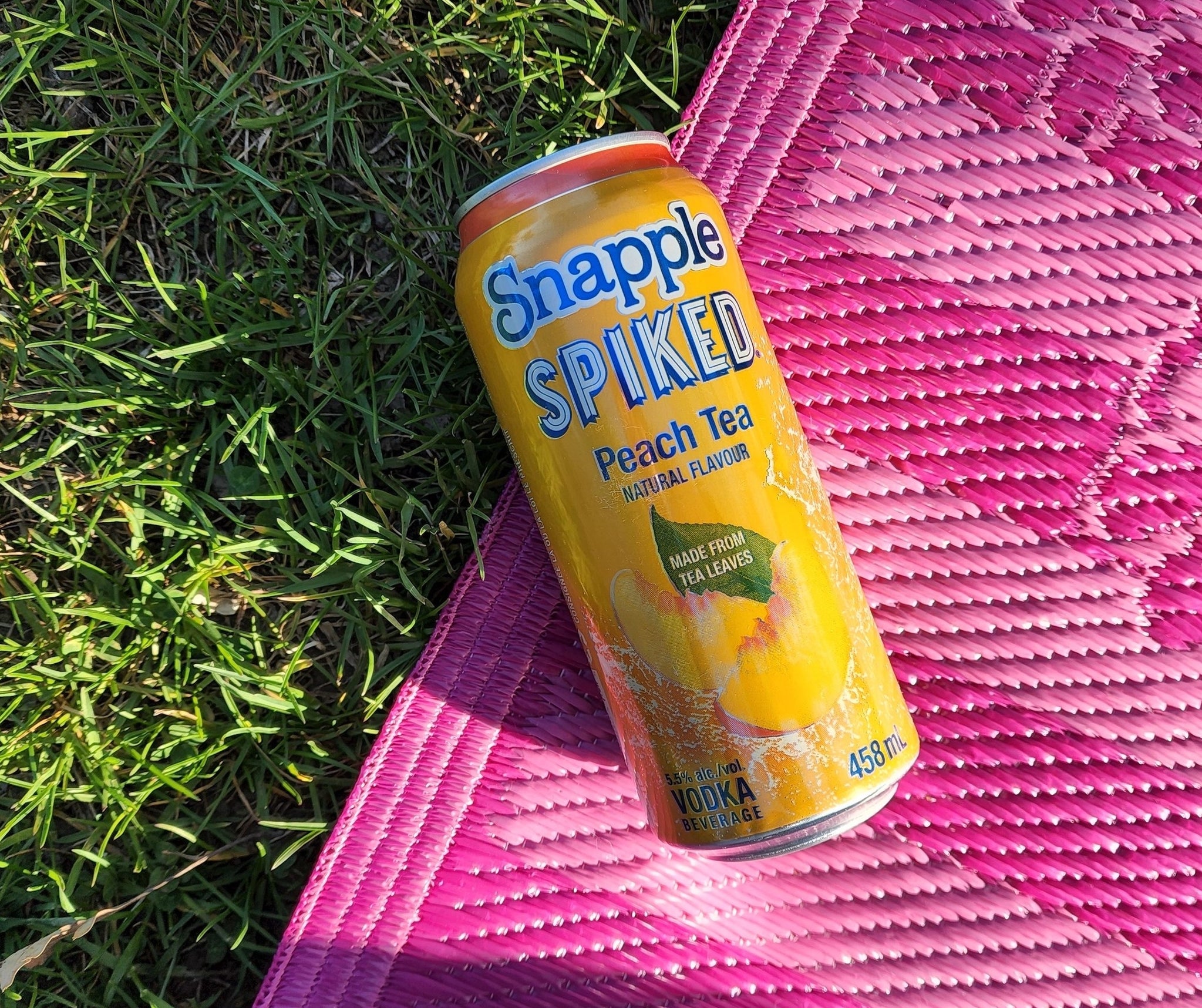 Snapple Spiked Peach Tea Vodka in a can
