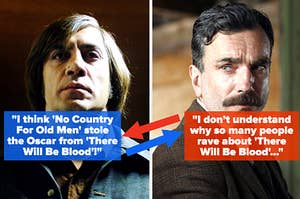 No Country For Old Men side by side with There Will Be Blood