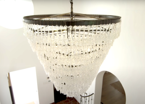 1,000-pound chandelier