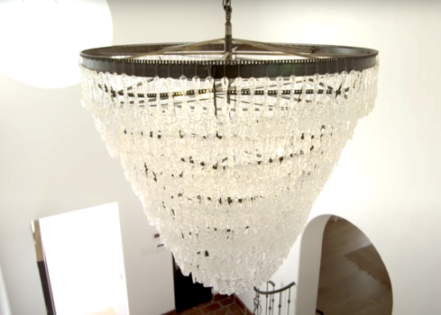 1,000-pound chandelier