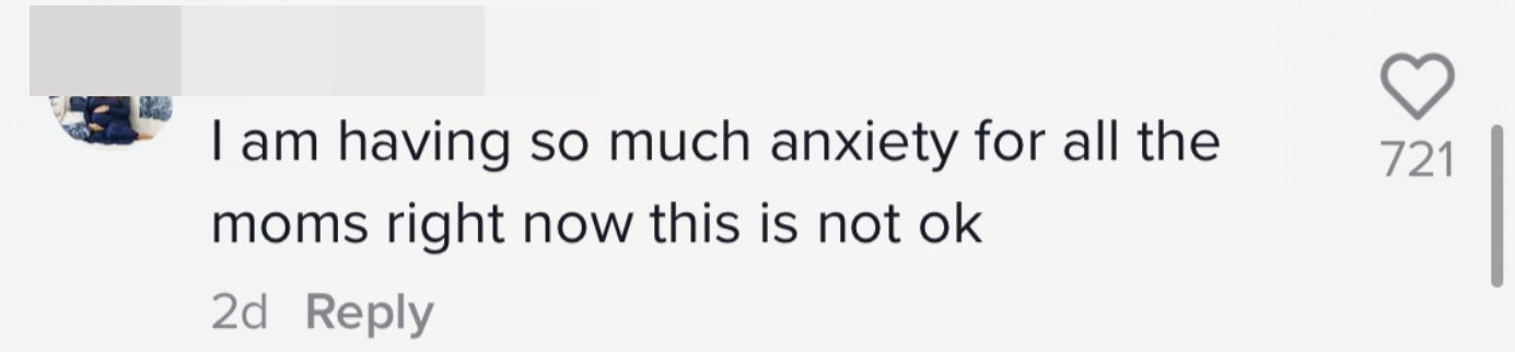 I am having so much anxiety  for all the moms right now this is not ok