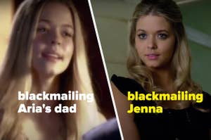 Alison blackmailing on PLL  