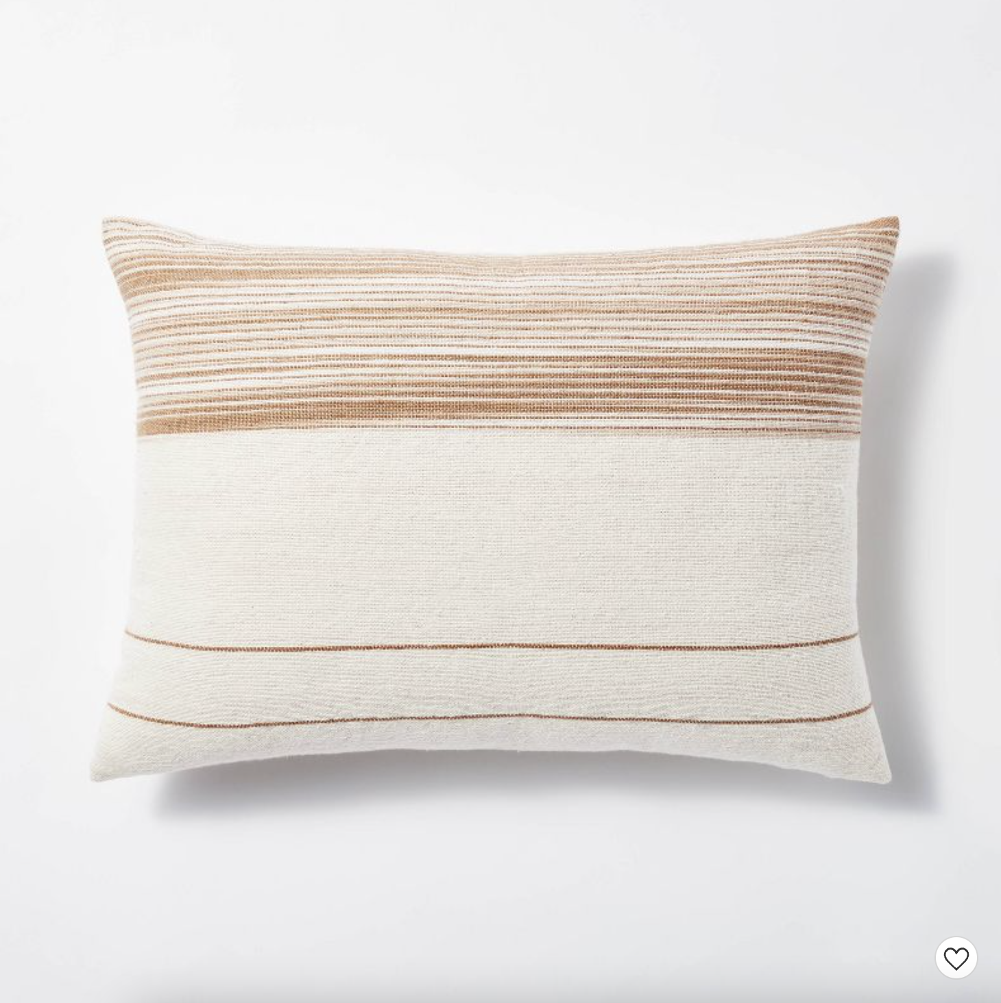 Striped rectangular pillow