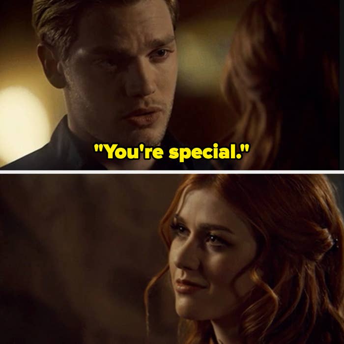 A TV character telling another that she&#x27;s special