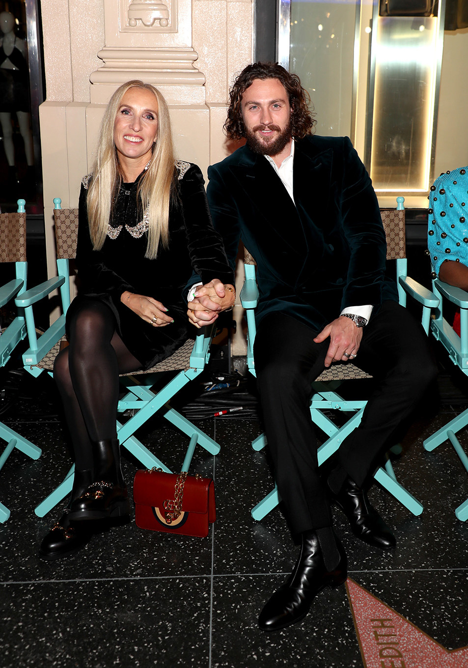 Sam and Aaron Taylor-Johnson at an event