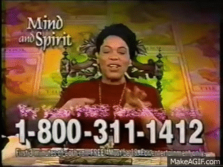 A commercial for Cleo&#x27;s hotline
