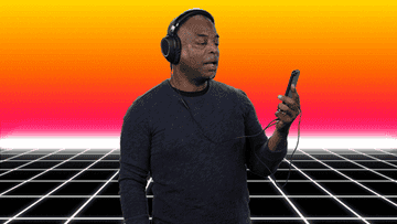 LeVar Burton listens to something on his phone and says &quot;amazing content&quot;