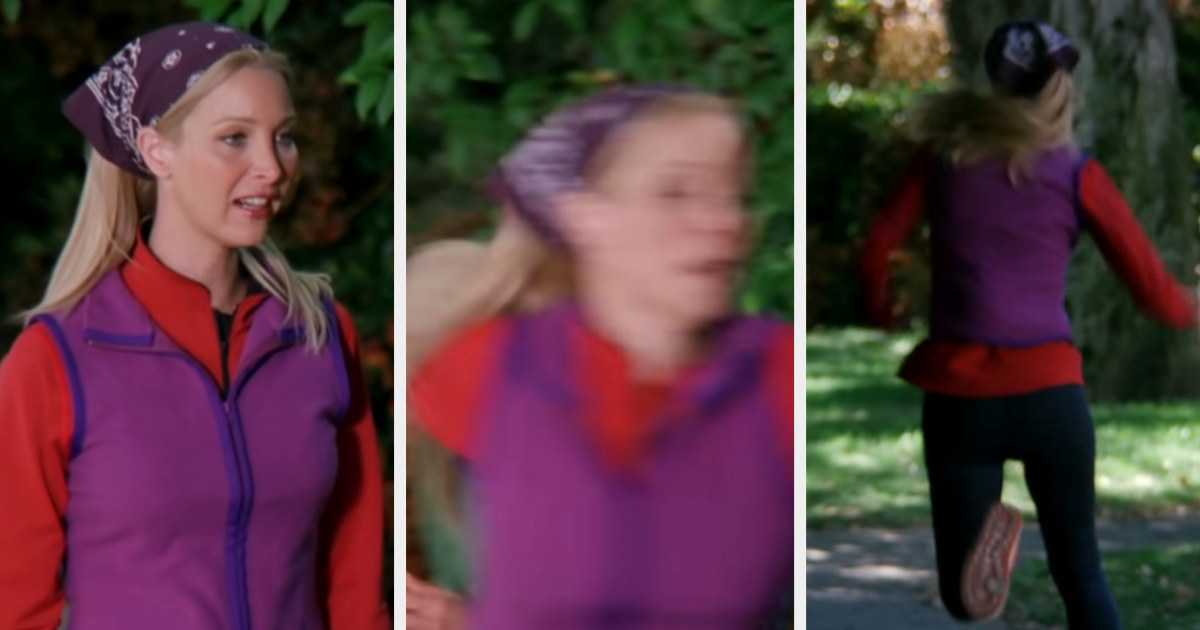 Phoebe from Friends running