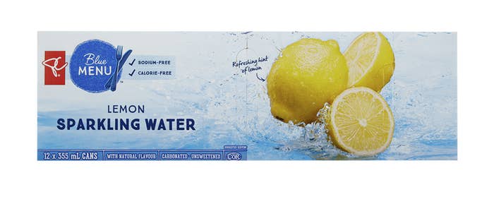 box of lemon sparkling water