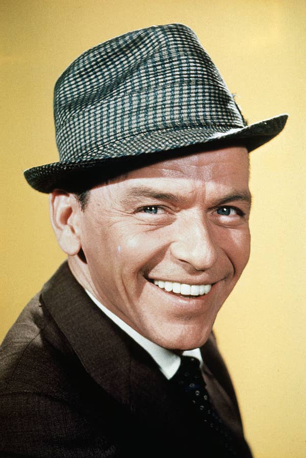 close up of Sinatra smiling