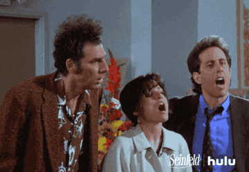 Kramer, Elaine and Seinfeld