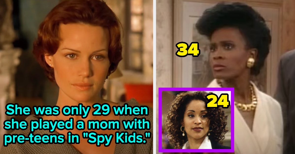 15 Actors Who Were Cast As Parents Either Really Young Or With A Super Weird Age Gap Between Their On-Screen Kids