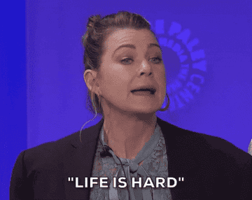 Ellen Pompeo says &quot;Life is hard&quot; during a panel for The Paley Center for Media