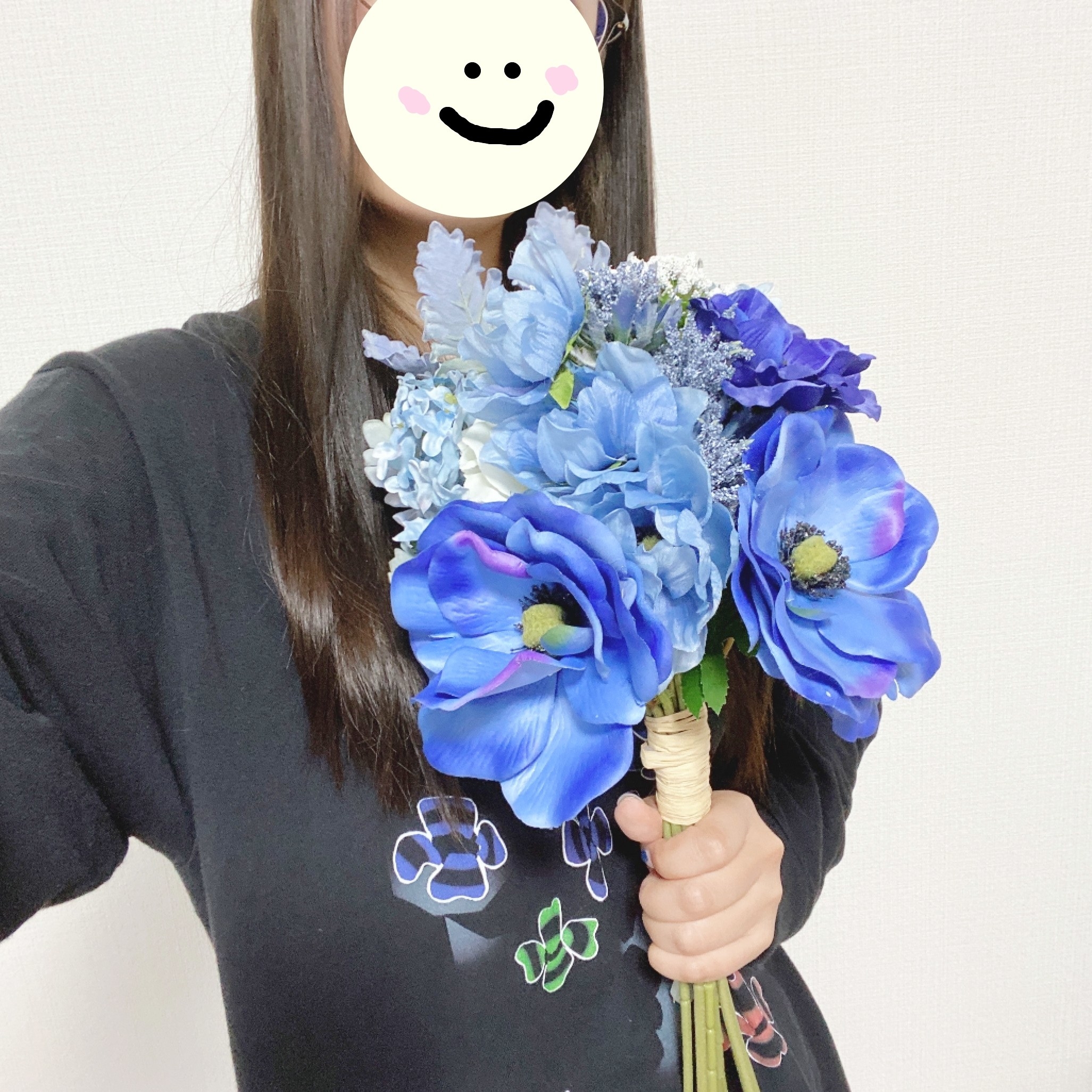 Francfranc（フランフラン）のオススメの造花「ブーケ アネモネミックス ブルー」