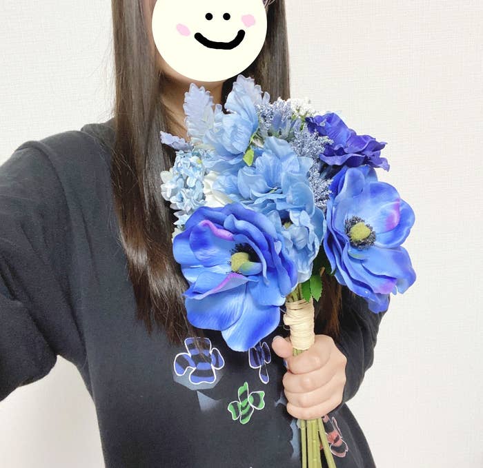 Francfranc(フランフラン)のオススメの造花「ブーケ アネモネミックス ブルー」