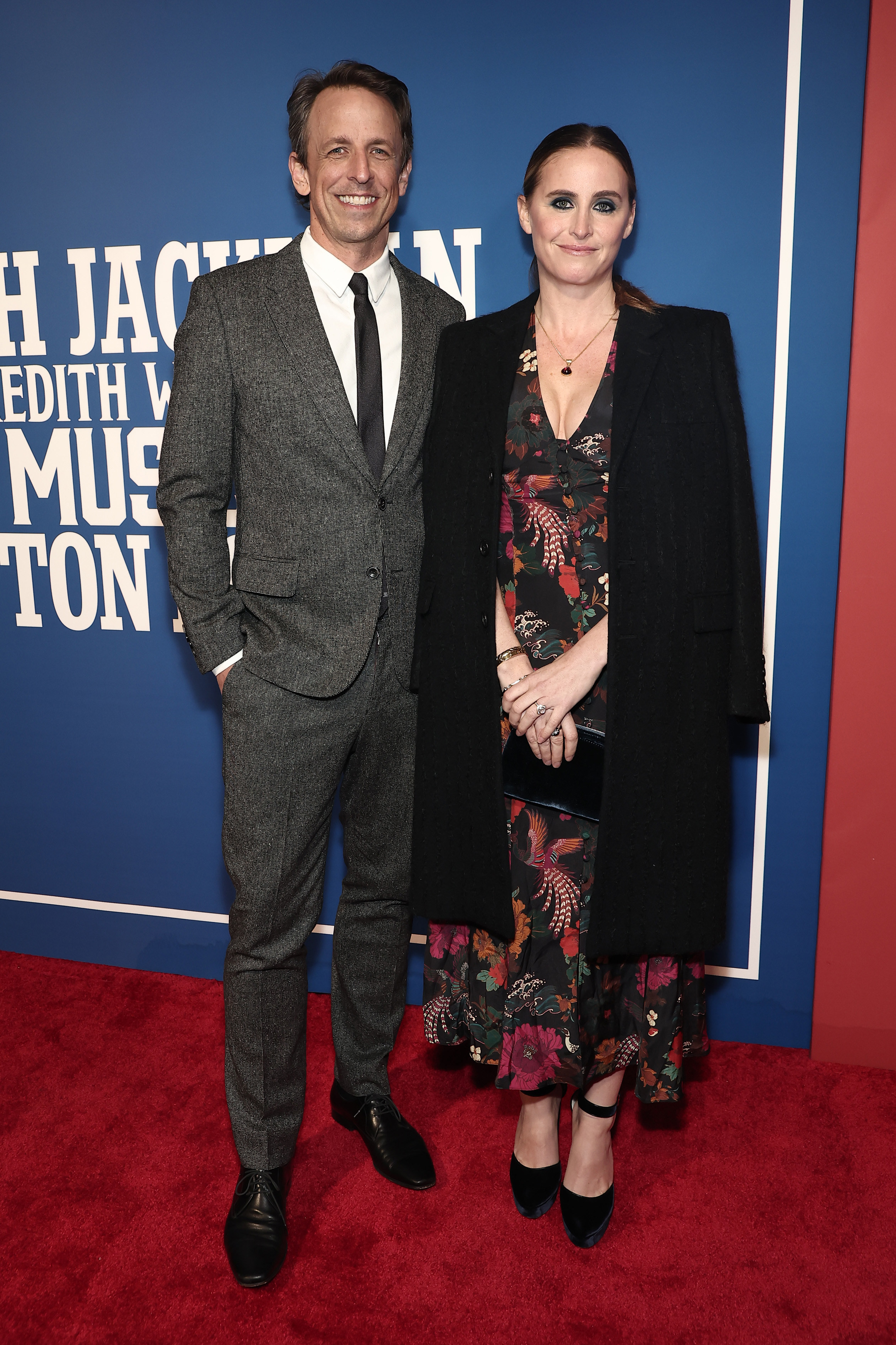 Seth and his wife on the red carpet