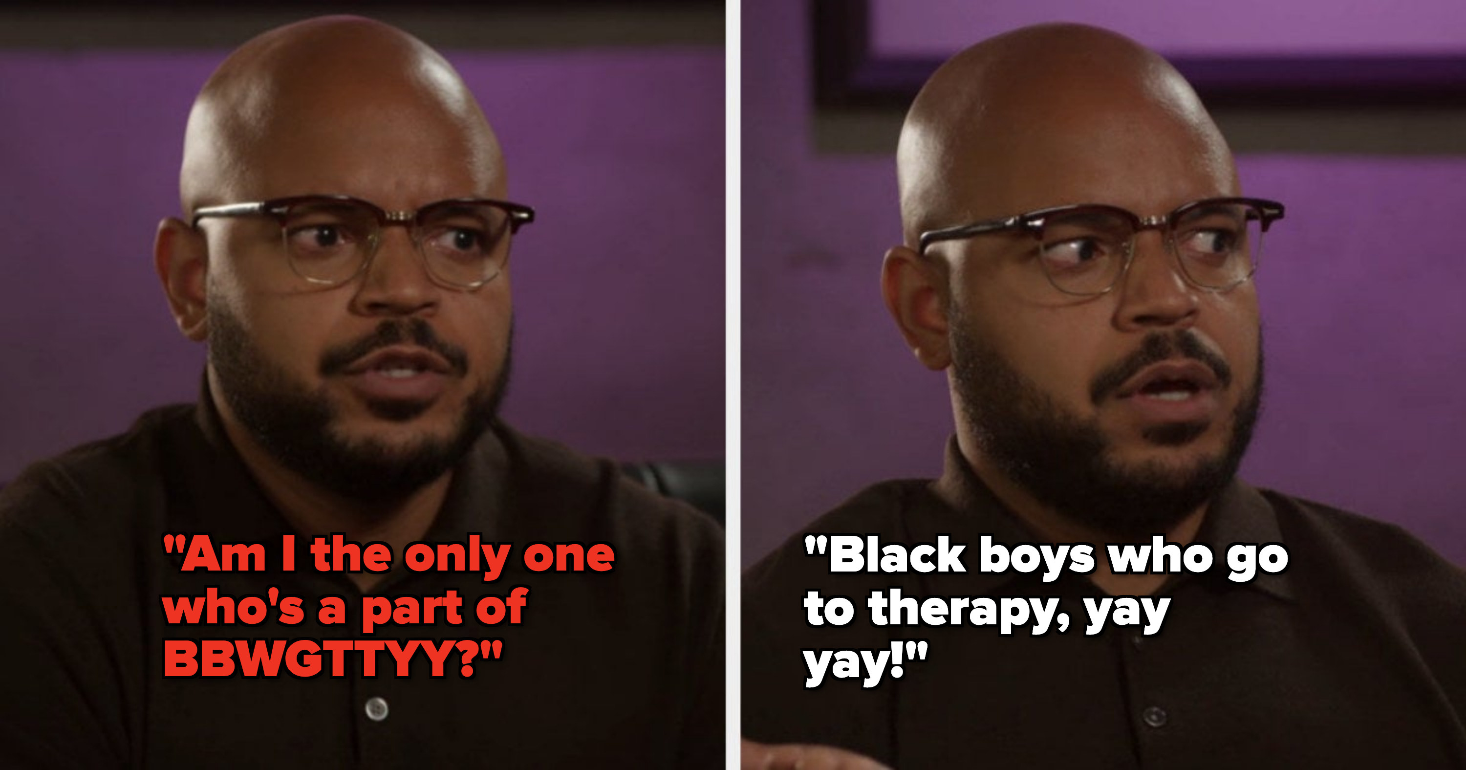 Wyatt asks the crew if he&#x27;s the only one who goes to therapy while using the acronym BBWGTTYY