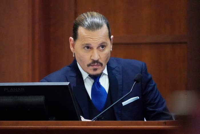 Johnny Depp on the stand