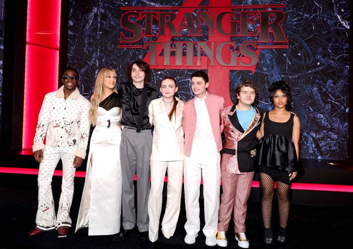 The &quot;Stranger Things&quot; cast at the Season 4 premiere.