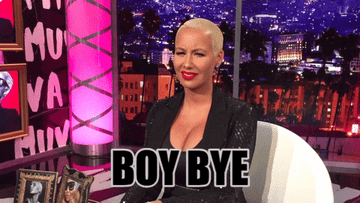 Amber Rose waving and saying &quot;boy bye&quot;