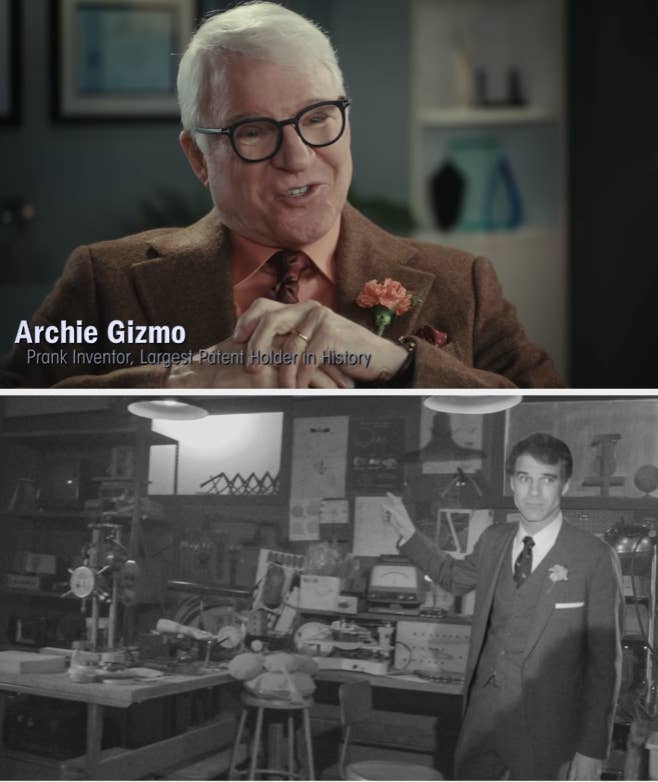 Steve Martin as Archie Gizmo, the inventor of the whoopee cushion, on &quot;SNL.&quot;