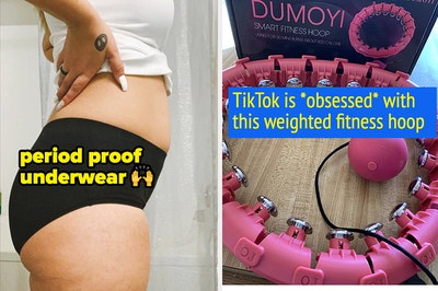 period proof underwear and fitness hoop