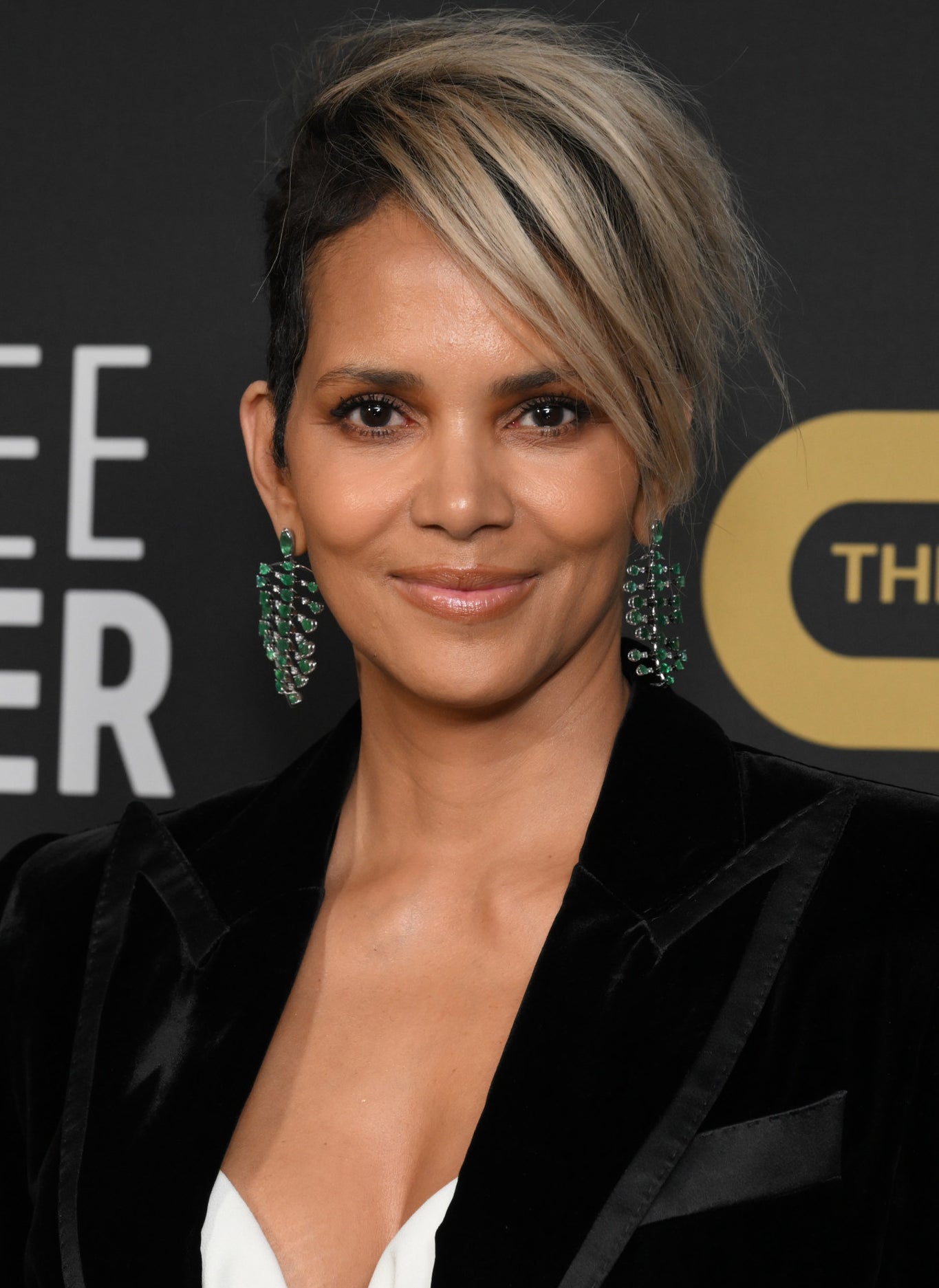 Halle Berry smiling at an event