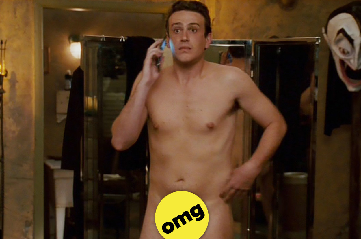 Jason Segel standing naked