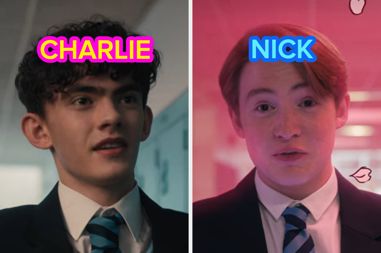 Side-by-side images of Charlie and Nick from &quot;Heartstopper&quot;