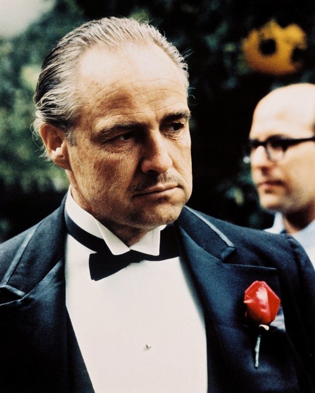 Marlon Brando is pictured as Don Vito Corleone in &quot;The Godfather&quot; circa 1972