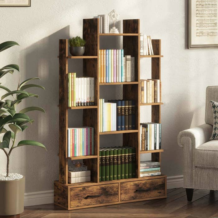 the bookshelf