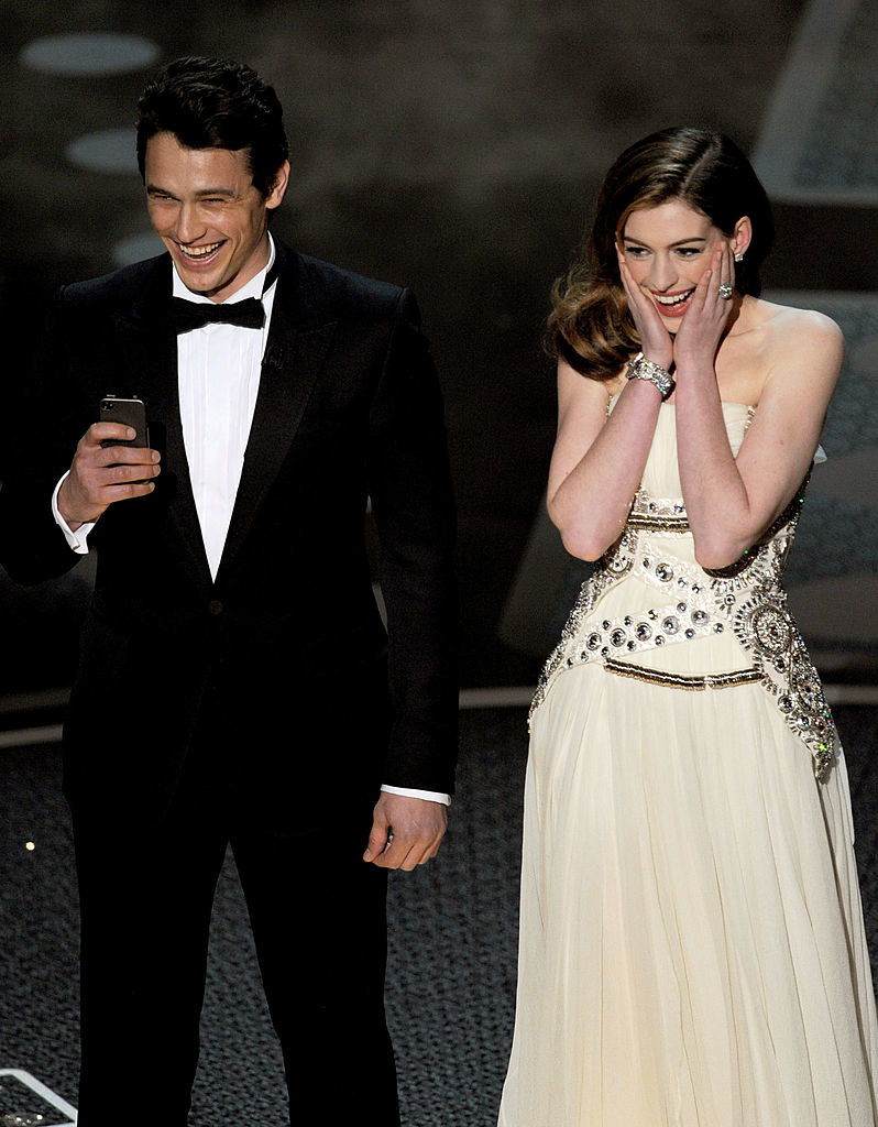 James Franco and Anne Hathaway as hosts