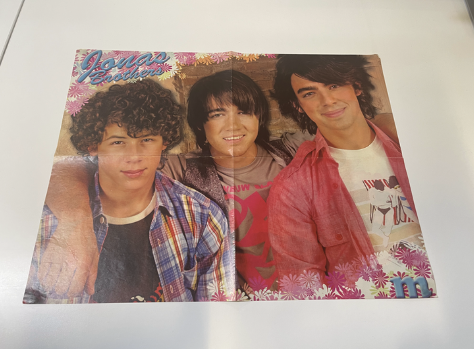 A poster of the Jonas Brothers
