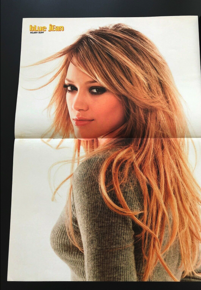 A poster of Hilary Duff