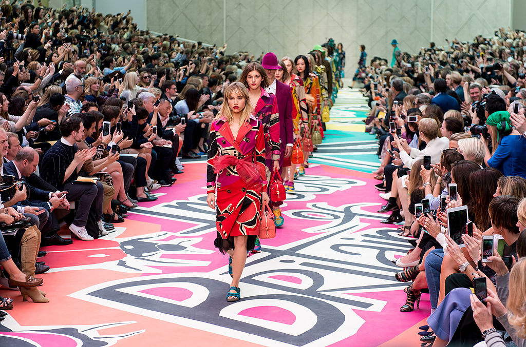 A fashion runway show