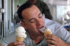 tom hanks eating ice cream
